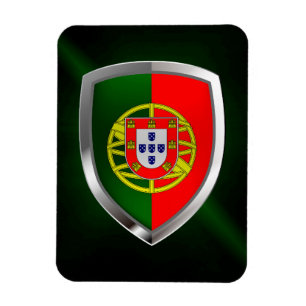 Portugal Metallic Emblem Magnet