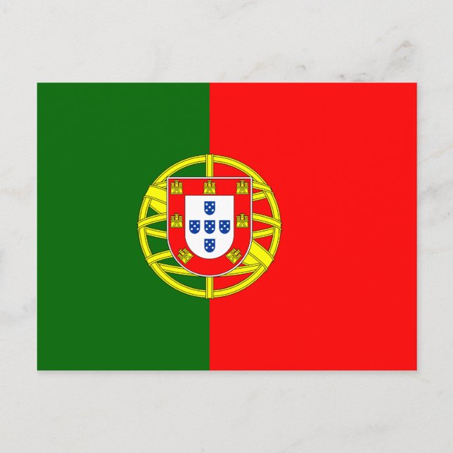 Portugal National World Flag Postcard (Front)