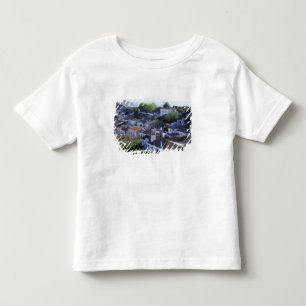 Portugal, Obidos. Elevated view of whitewashed Toddler T-Shirt