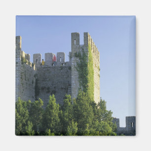 Portugal, Obidos. Mother and child inside Magnet