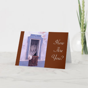 PORTUGAL/OPEN WINDOW/LACE CURTAIN/CARPET AIRING ON CARD