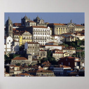 Portugal, Oporto (Porto). Historic houses and Poster