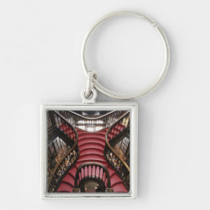 Portugal, Oporto (Porto). Stairs in historic Key Ring