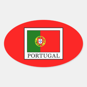 Portugal Oval Sticker