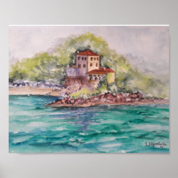 Portugal Palácio da Comenda Setubal Card Poster