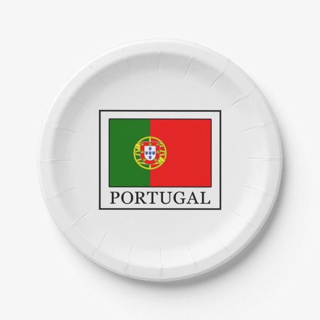 Portugal Paper Plate (Front)