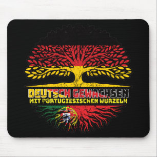 Portugal Portugiesisch Deutsch Deutschland Baum Mouse Pad