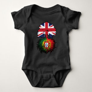 Portugal Portuguese British UK United Kingdom Baby Bodysuit