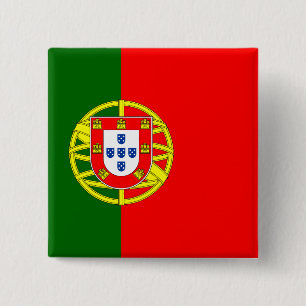 Portugal (Portuguese) Flag 15 Cm Square Badge