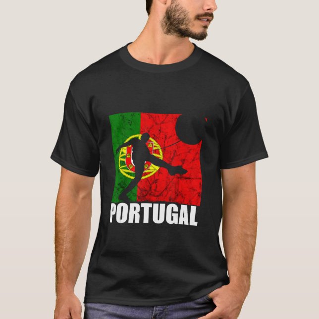 Portugal Portuguese Soccer Player Futebol Portugue T-Shirt (Front)