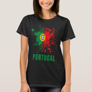 Portugal Retro Vintage Watercolors Sport Portugues T-Shirt