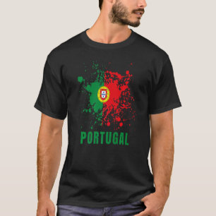 Portugal Retro Vintage Watercolors Sport Portugues T-Shirt