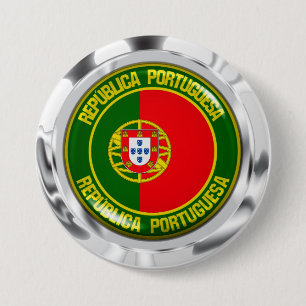 Portugal Round Emblem 7.5 Cm Round Badge
