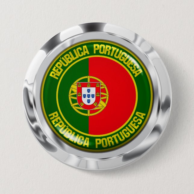 Portugal Round Emblem 7.5 Cm Round Badge (Front)
