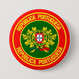 Portugal Round Emblem 7.5 Cm Round Badge