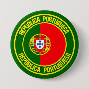 Portugal Round Emblem 7.5 Cm Round Badge