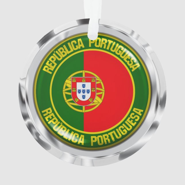 Portugal Round Emblem Ornament (Back)