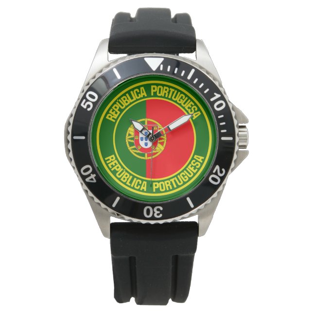 Portugal Round Emblem Watch (Front)
