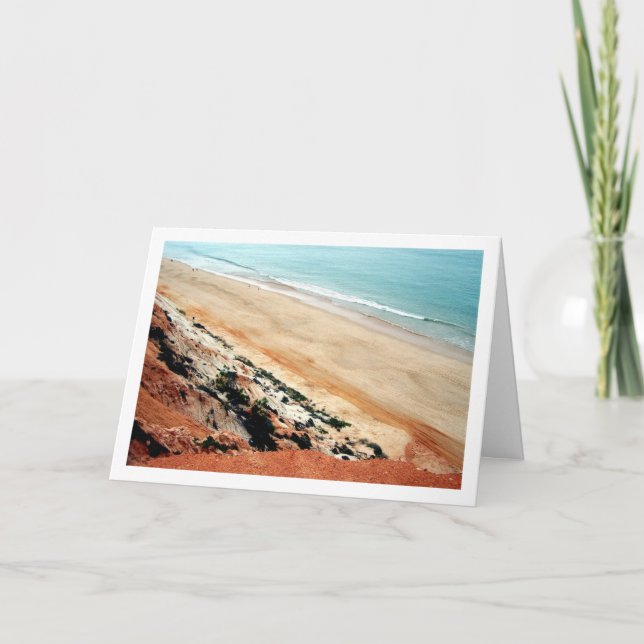 Portugal, Sandy Beach Landscape Card (Front)