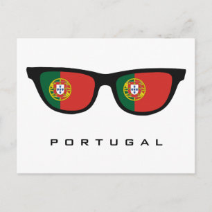 Portugal Shades custom text & colour postcard