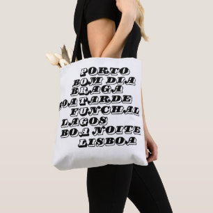 Portugal Shopping Bag Tote. Good morning