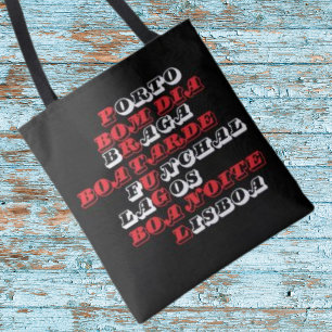 Portugal Shopping Bag Tote. Good morning