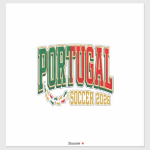 Portugal Soccer 2026 Soccer Bold Country Typograph