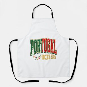 Portugal Soccer 2026 Soccer Bold Country Typograph Apron