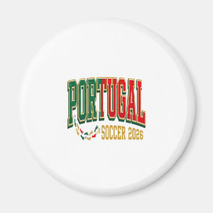 Portugal Soccer 2026 Soccer Bold Country Typograph Magnet
