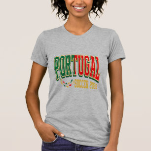 Portugal Soccer 2026 Soccer Bold Country Typograph T-Shirt