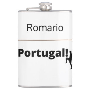 Portugal soccer, customisable hip flask