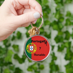 Portugal Soccer, customisable Key Ring