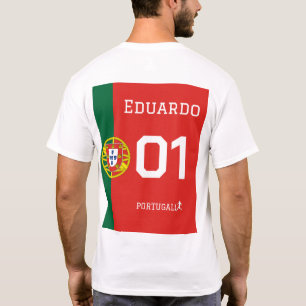 Portugal Soccer Fan Jersey - Custom Name & Number T-Shirt