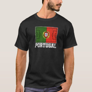 Portugal Soccer Field Country Flag Portuguese Prid T-Shirt