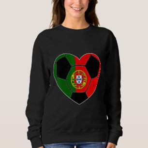 Portugal Soccer heart flag Ball Flag 2022 for foot Sweatshirt