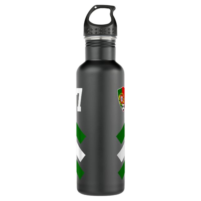 Portugal Soccer Jersey Portugal Football Portugues 710 Ml Water Bottle (Front)