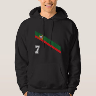 Portugal Soccer Number 7 Portugese Football Sports Hoodie