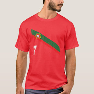 Portugal Soccer Number 7 Portugese Football Sports T-Shirt