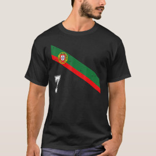 Portugal Soccer Number 7 Portugese Football Sports T-Shirt