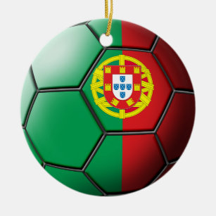 Portugal Soccer Ornament