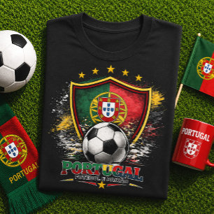 Portugal Soccer Portuguese Football World Cup Tri-Blend Shirt