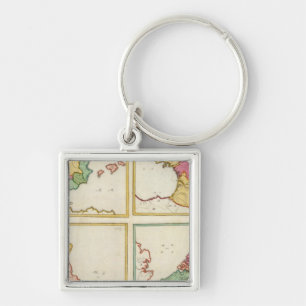 Portugal, Spain, Germany, England, Scottland Key Ring