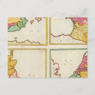 Portugal, Spain, Germany, England, Scottland Postcard