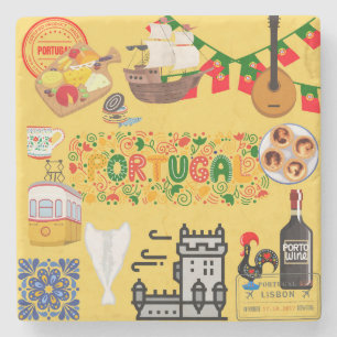 Portugal stone coaster