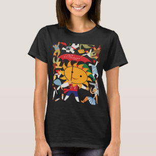 Portugal Sunny Sun Character Yellow Travel T-Shirt
