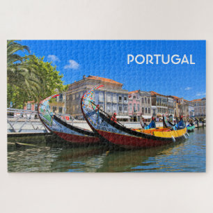  Portugal: Two canal boats, Aveiro Jigsaw Puzzle