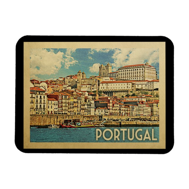 Portugal Vintage Travel Magnet (Horizontal)