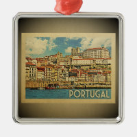 Portugal Vintage Travel Ornament