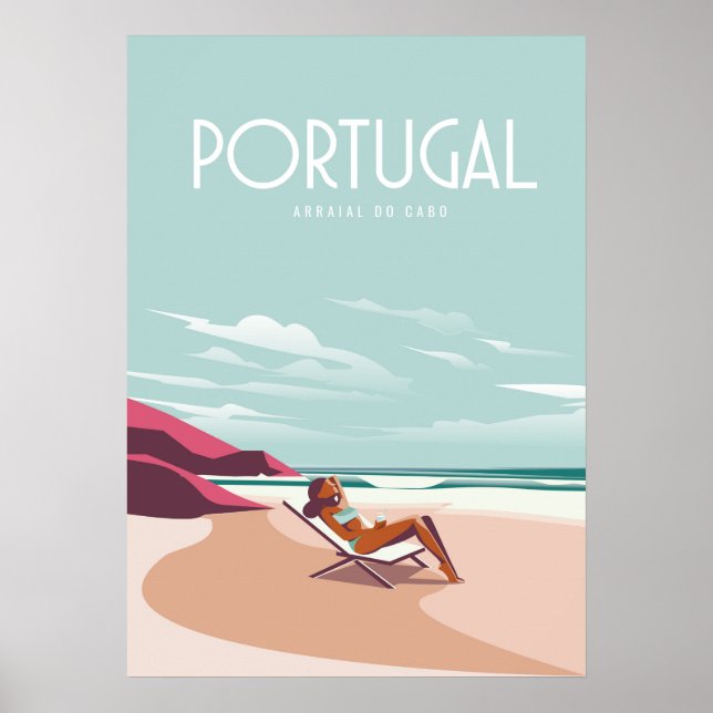 Portugal vintage travel poster (Front)