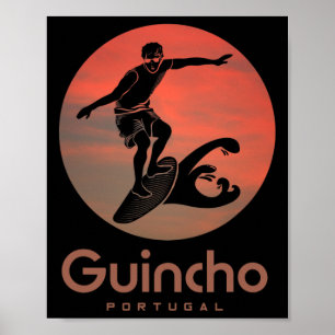 Portugal Windsurfing Surfing Surfers Praia Do Guin Poster